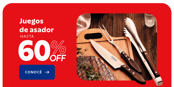 Juegos de asador hasta 60% OFF